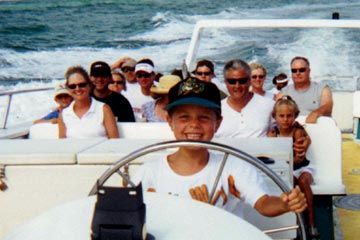Family fun dolphin boat trip